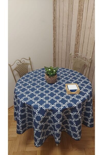 gonk Round,Duck (Liquid Iti̇ci̇,Stain-Proof) Fabric,Tablecloth