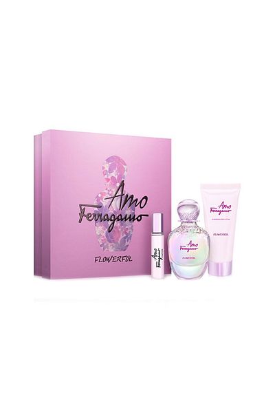 Salvatore Ferragamo Amo Ferragamo Flowerful Set By Salvatore Ferragamo EDT - 3 Pieces