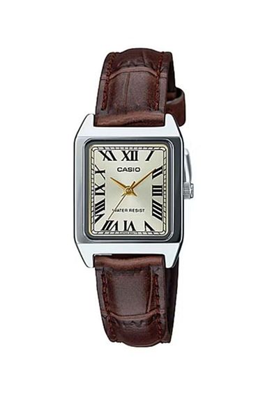 Casio Casio Women's Analog Watch with Leather Strap LTP-V007L-9BUDF - 22 mm - Brown