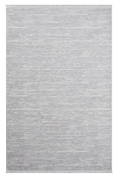 SEYRAN HALI Seyran Asya Koleksiyonu %100 Akrilik Kalın Saçaklı Halı 528 Gri