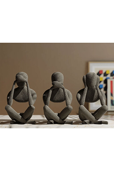 OVERMAX Üçlü Düşünen Adam Görmedim, Duymadım, Bilmiyorum Üçlü Adamlar Soyut B...