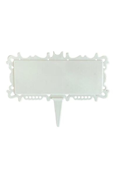 Pastaland Etichetă de preț mică din plastic alb de 100 de bucăți