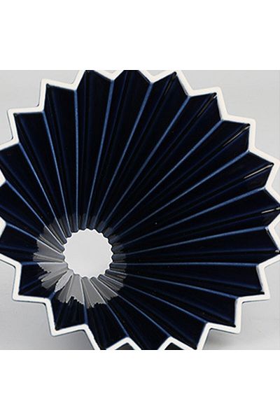 MIBRU Coffee ceramic dripper zigzag v02 dark blue