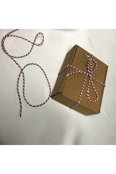 bisaccia Purple and White Two Color Rope Pack 10 Meters - Decorated Bracelet Rope