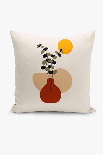 Filamente Set de 8 huse de pernă cu model floral, imprimare digitală pe două fețe
