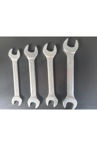 VIKTEC YOFE 4 Parça Açık Ağız Anahtar Takımı Kaliteli (20x22 - 24x27 - 25x28 - 30x32 mm)