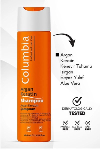 Columbia - Argan & Keratin Easy Comb Shampoo 400 ml