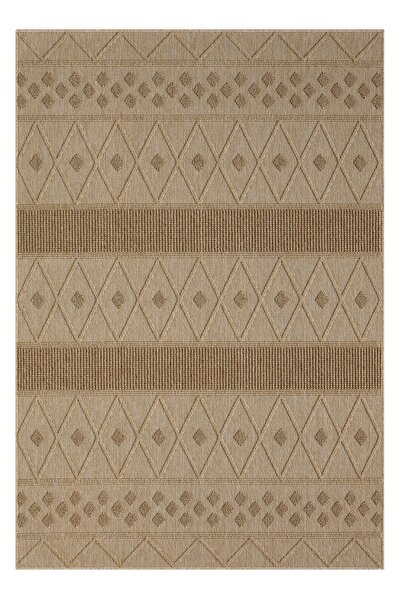 SEYRAN HALI Seyran Loopy Koleksiyonu Jüt Taban  Dekoratif Halı 620 Bej Kahve