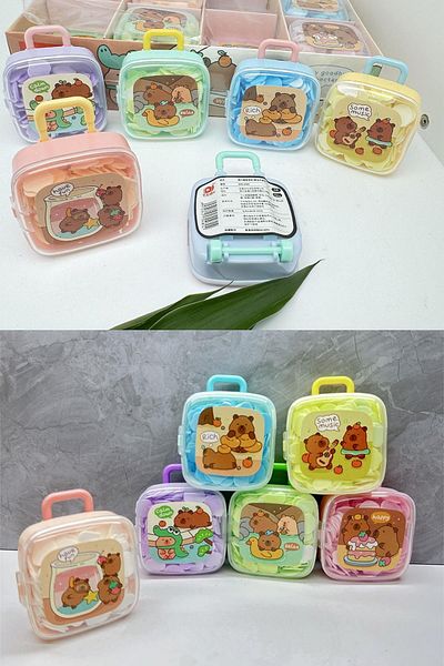 Patladı Gitti 6 Boxes Suitcase Designed 1200 Sheets Perfumed Melting Mini Paper Soap Hand Soap