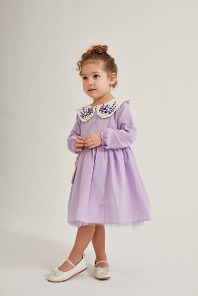 3E1D Store Lila Elbise-Çanta