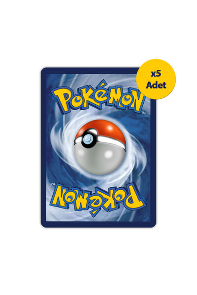 5 adet Pokemon Lisanslı TCG Oyun Kartı