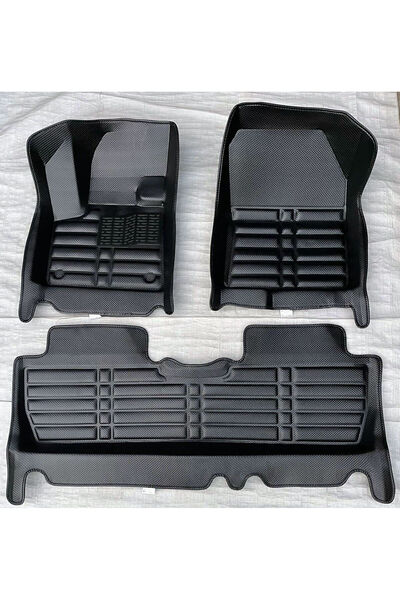 Drs Tuning Peugeot 5008 Uyumlu 2023 Sonrası 5D Havuzlu Karbon Dizayn Paspas Seti