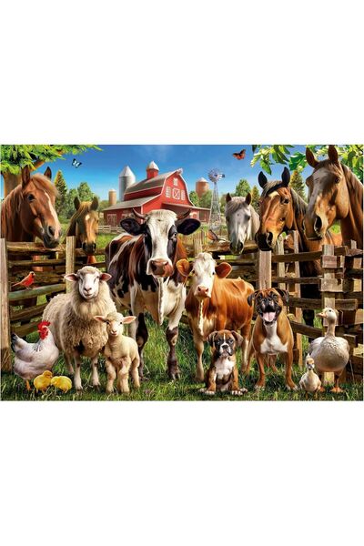 Educa Puzzle Educa 500 Parça Çiftlik Arkadaşları Hayvan Puzzle - 19905 - Farm...