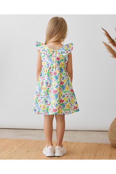 CİCHLİD Girl's Floral Summer Dress