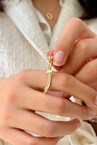 SEYHAN KUYUMCULUK 14 Ayar Altın Zülfikar Kılıç Kolye Ucu