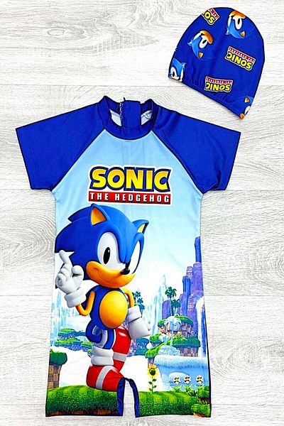 DeKuBaby New Season Cute Character Printed Boneli Fast Drying Feature Children's Jumpsuit Swimsuit