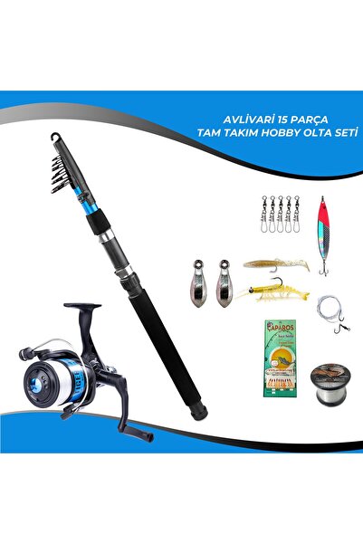 Avlivari Paxton 210 Cm 50-100 Gr Olta Kamışı - Tiger 4000 Olta Makinası Tam Takım Kıyı Hobi Çocuk Yeni Başlay