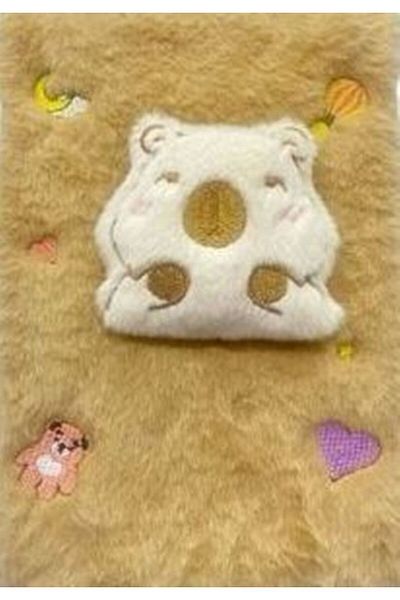 Modellino 3D Teddy Bear Plush Scrapbook Daily Memory Modelist Striped Notepad 80 Sheets - Color Options