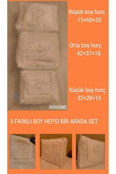 AYHOME Set de zestre de mire din 3 piese pentru mireasă - pachet și geantă