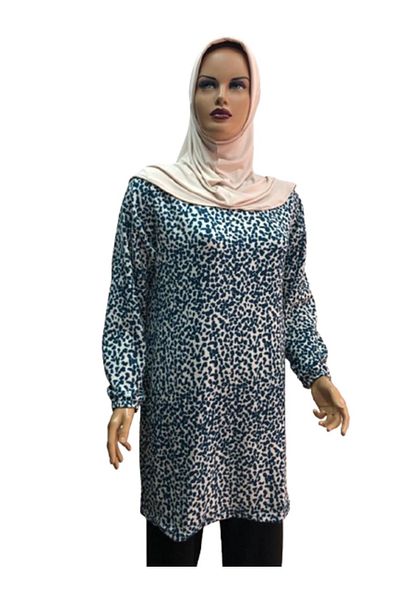 eflin Women's Hijab Hijab Clothing Tunic - Burumcuk and Patterned Cakiltasi
