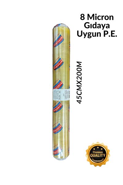 Pratikon 45 Cmx200 m Food Cling Film Bulk [8 Micron Food Grade P.E.]