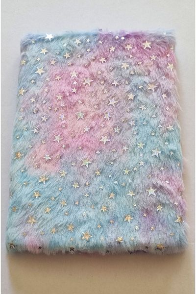 Modellino Gold Sequin Plush Scrapbook Daily Memory Modelist Striped Notepad 80 Sheets - Color Options
