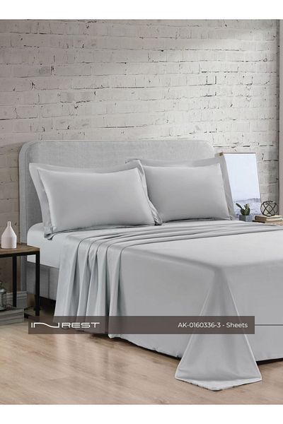 INREST Microfiber Fitted Sheet Multi Color 120*200 + 30 cm