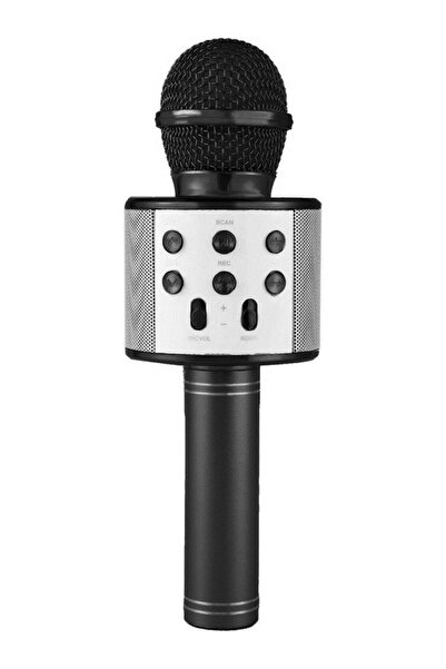Leastra Karaoke Mikrofon Dahili Hoparlörlü Usb Flash Tf Kart Destekli Ses Değ...