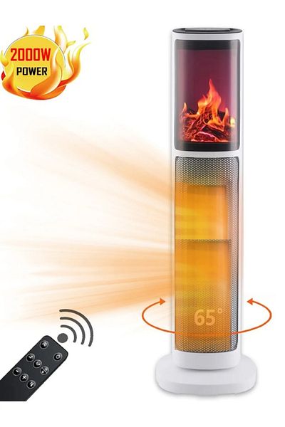TOSCANA U 2000W Vertical Electric Heater and Heater with Remote Control