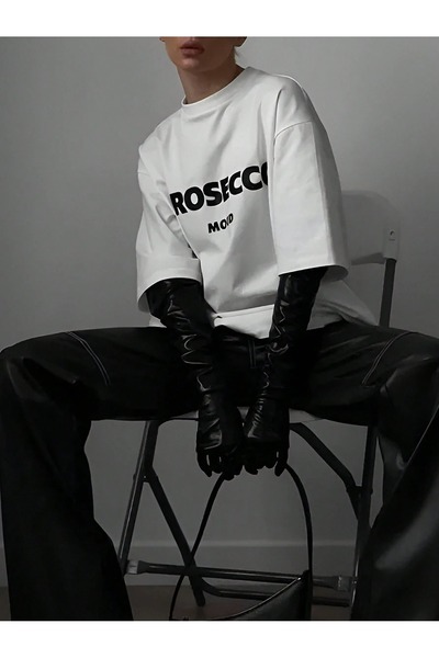 OVER HEAD Γυναικείο μπλουζάκι Prosecco Mood με στάμπα Oversize