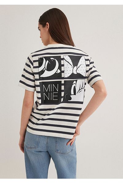 Mavi Minnie Mouse Printed Regular Fit T-Shirt