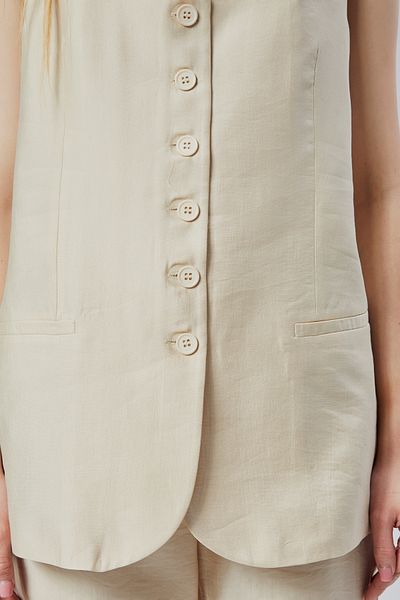 Bolivente Women's Regular Woven Linen Suit