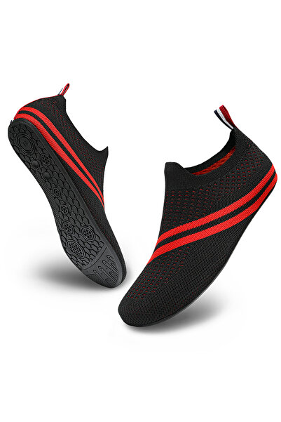 Choice 41 black red Quick Drying Water Shoes Non-Slip Creek Shoes Summer Aqua Beach Sandal Flat Shoe Seasid