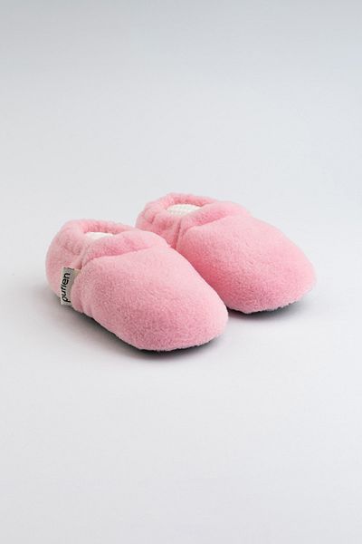pufien Anti-Sweat Booties - First Step Home Shoes with Lined Anti-Slip Soles