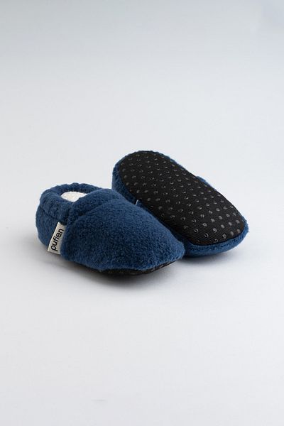 pufien Anti-Sweat Booties - First Step Home Shoes with Lined Anti-Slip Soles