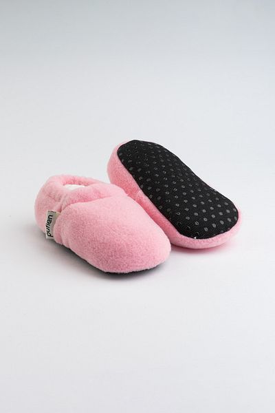 pufien Anti-Sweat Booties - First Step Home Shoes with Lined Anti-Slip Soles