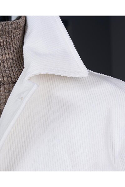 TerziAdemAltun Ανδρικό αθλητικό ανδρικό μπουφάν βελούδινο σε ιταλικό στυλ slim fit T13344