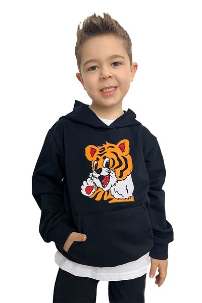 yudemia Ανδρικό φούτερ Lion Printed Σετ αθλητική φόρμα μπλουζάκι – Άνετο και κομψό σχέδιο