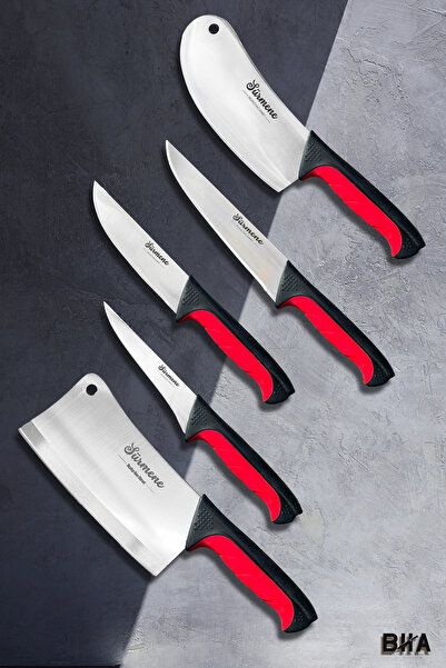 bha Sürmene Noché Klasik Kurban Seti Kasap Bıçağı Soğan Salata Satırı Kemik Satırı Mutfak Bıçak Seti