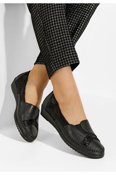 B T Shoes Mocasini dama Azohra negri
