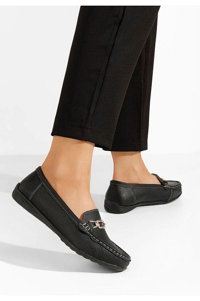 B T Shoes Women's leather loafers Celetina V3 black
