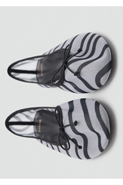 MANGO Woman File hayvan desenli babet