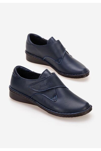 B T Shoes Mocasini piele naturala Asti V2 albastri