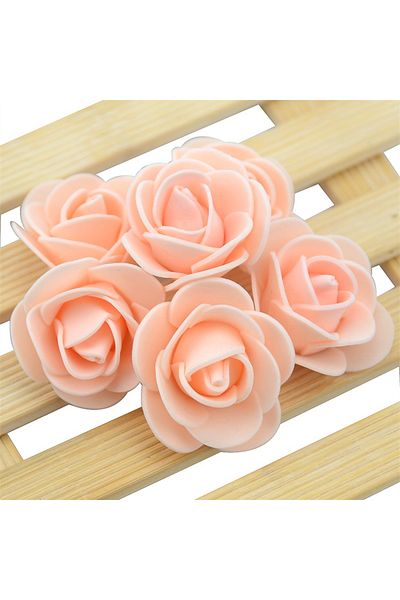 Choice 450PCS-480PCS Champagne About  480pcs-500pcs/3cm Mini PE Foam Rose Flower Head Artificial Rose Flowe