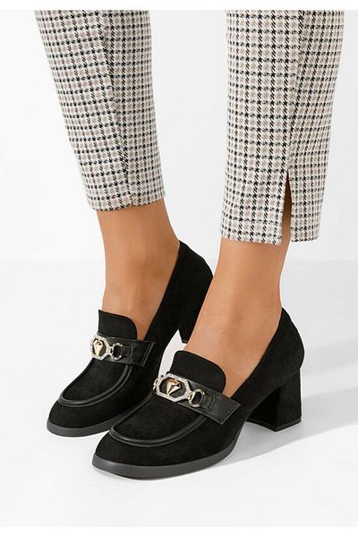 B T Shoes Women's black Armanda V2 heeled loafers