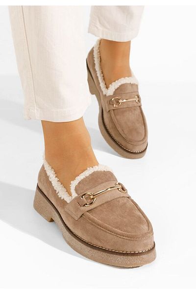 B T Shoes Women's Danissa khaki loafers