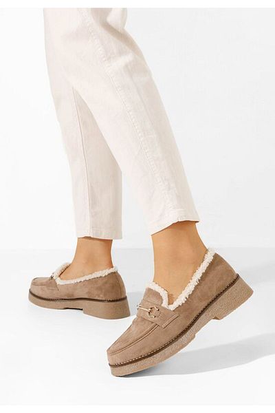 B T Shoes Women's Danissa khaki loafers