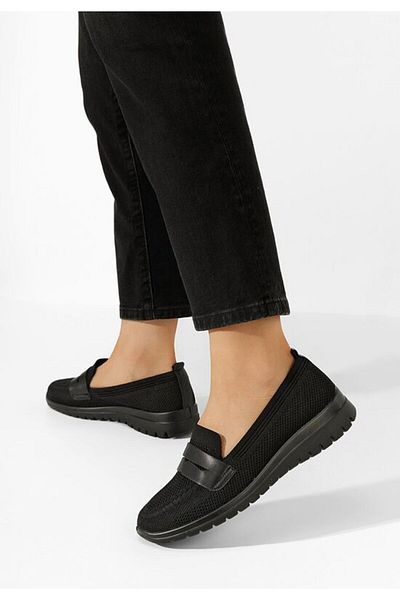 B T Shoes Mocasini dama comozi Icora negri