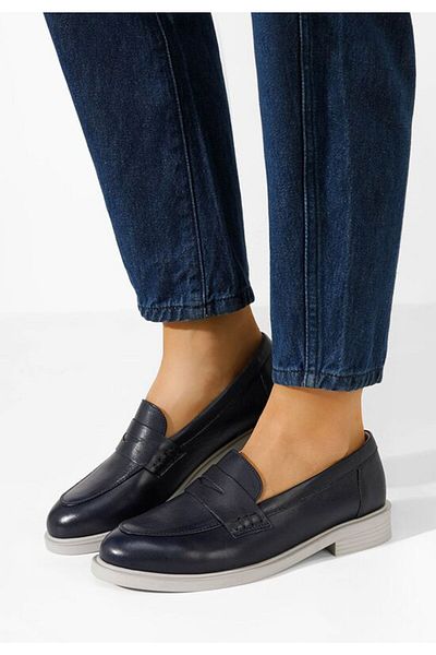 B T Shoes Mocasini dama Zalaya bleumarin