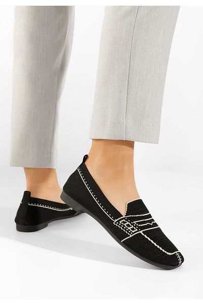 B T Shoes Mocasini dama Kirrana negri V2